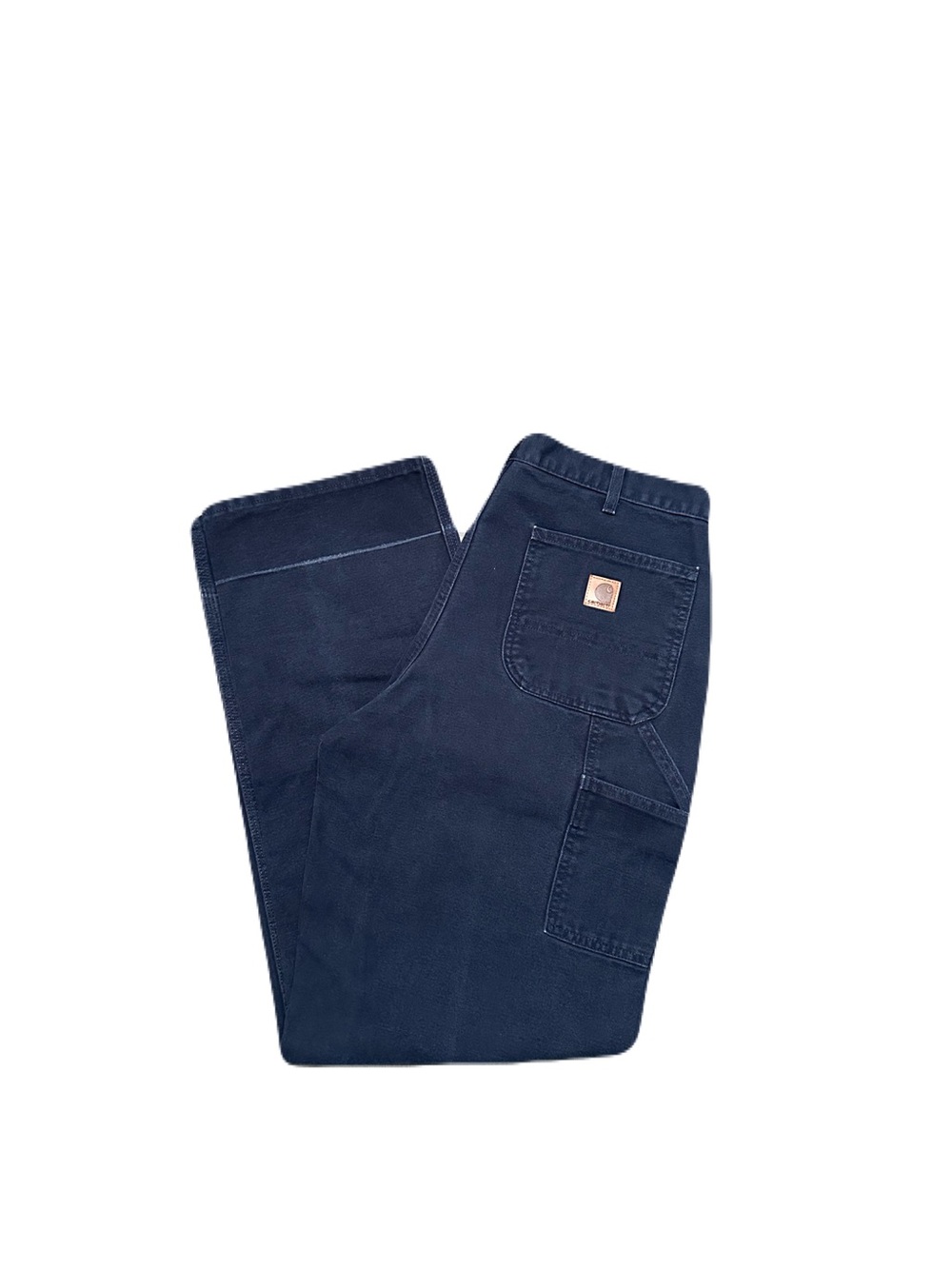 Carhartt Carpenter work Canvas pants Faded B11 midnight blue 34x33